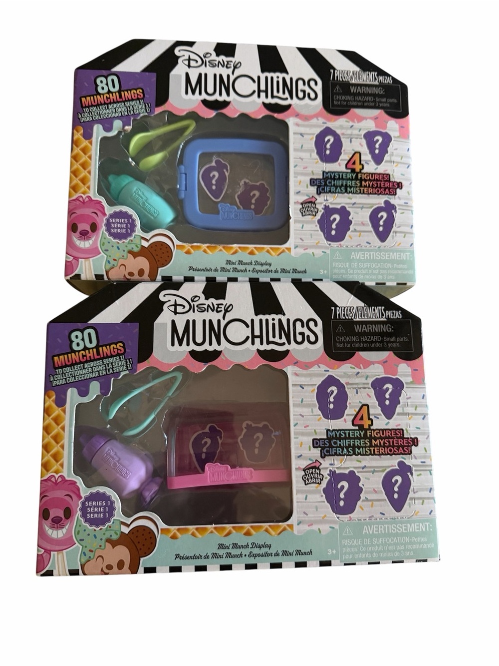 Disney Munchlings Mini Munch Bundle Of 2 Mystery Blue And purple Bottle Scented